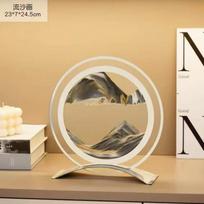 Ceramic Space Bear Decor Set Living Room Entryway TV Cabinet Minimalist Home Decoration Modern Luxury Figurine Pair 24cm Mirror Surface Sand Painting - Ink Blue beige
