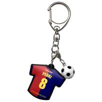 FCBarcelona (FC Barcelona) Uni-type rubber key chain #8 PEDRI BCN87776 Free size tamsiai mėlyna
