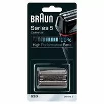 BRAUN Series 5 52B Electric Shaver Head Replacement Cassette – Black