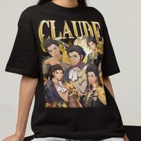 Claude Fire Emblem Gaming Vintage Bootleg T-Shirt 150 gray
