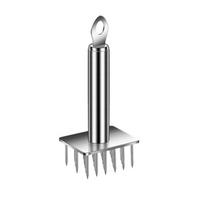 Ultra Sharp Needle Meat Tenderizer Professional Tool Meat Pounder Efficient Steak Inserter  Cooking 28 needles gray