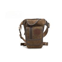 New Fashion Trend European and American Fanny Pack, Casual Leg Bag Outdoor Riding Men's Leg Satchel brown, įvairiaspalvis