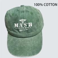 Retro baseball cap, outdoor casual sun hat, MASH 4077 fashionable printed baseball cap Adjustable gray