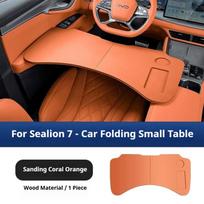 For 24 BYD Sealion 7 Sea Lion 07 EV Car Mounted Dining Plate and Table Board Folding Notebook Table Interior Car Accessories gray