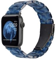 Compatible Apple Watch Resin and Metal Strap with Folding Buckle 38/40/41mm gray