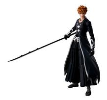 TAMASHII NATIONS BLEACH Blood War Arc Ichigo Kurosaki Tensa 155mm ABS PVC Painted Action Figure S.H.Figuarts Thousand-Year -Bankai Zangetsu- Approx. black