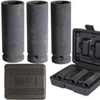 Smūginės 1/2" 17, 19, 21 mm galvutės, 3 vnt.