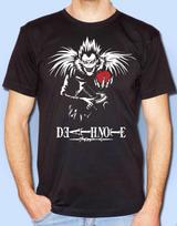 T-Shirt Black Anime Death Note Death Note Ryuk Ryuk 2XL white