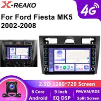For Ford Fiesta Mk VI 5 Mk5 2002-2008 Android 13 Car Radio Multimedia GPS 4G 8Core 2 Din DVD Carplay Navigation Player Stereo 8 core 6GB+128GB