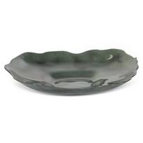 Žemas žalias stiklinis dubuo 30x28x5 cm – NIKOL, 30 x 28 x 5 cm