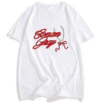 Burger Jesus Tshirt Conan Gray Singer Print Tshirts Loose Unisex Streetwear Short Sleeve Cotton Male T Shirt Graphic Tees Unisexs 4XL red