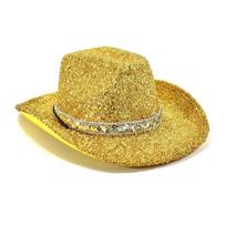 Unisex Western Cowboy Hat solid color Fedoras Hat Cool Jazz Hat  Halloween Party auksas