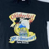 Vintage Oktoberfest Shirt Medium Black Alpine Helen Georgia 90s Tee Beer 130 white