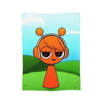 Simon Sprunki Incredibox vilnos pledai Animacinių žaidimų pledas lovai, miegamajam Minkštas miegamojo pledas, 75x90cm orange