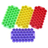 Atsitiktinės spalvos virtuvės namų ūkio korio formos ledo forma padėklas silikonas ledo kubelių gaminimo formelės ledų prietaisai aksesuarai tiekimas Random colors 1Pcs yellow