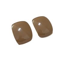 Curved Square Exaggerated Square Earrings Large Arc Block Stud Earrings Resin Metal Geometric Earrings Party Daily Accessories kava