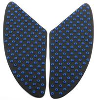 Universal Anti-Slip Heat Insulation Fuel Tank Knee Pad for Yamaha, Kawasaki, Honda Motorcycles blue