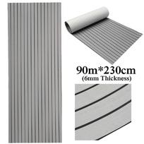 900x2300x6mm Putplasčio tikmedžio denio danga EVA putplasčio jūrinės grindys Dirbtinio valties denio lakštas Priedai Jūrinės rudos pilkos gray