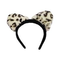 1/2/4 vnt. Leopardų kostiumų rinkinys Leopardų ausys galvos juosta Uodega Pirštinės Letenos Vaikams Helovino Kalėdinio vakarėlio Gyvūno Cosplay kostiumas beige