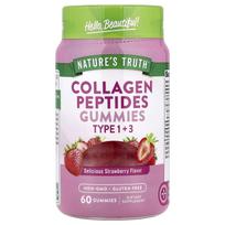 Nature'S Truth, Collagen Peptide Gummies, Type 1 + Type 3, Delicious Strawberry, 60 Gummies