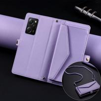 Flip Cover for Xiaomi POCO X5 Pro 5G Envelope Style PU Leather Wallet Phone Case With Crossbody Strap POCO X5 Pro 5G violetinė