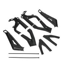 Black PP Frame Protector for Surron Light Bee X/S Motorcycles 550*260*150 mm black