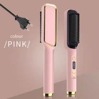 Electric Comb Multifunctional Straight Hair Straightener Comb Negative Ion Anti-Scalding Styling Tool Straightening Brush white