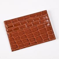 Women's Simple Plain Crocodile Pattern Wallet Casual Slim Wallet Minimalist Cardholder Multi-slot Card Holder for Women & Girls ruda