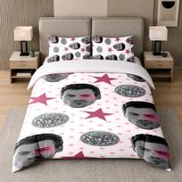 3Pcs Bed Set,Harry Styles 1 Duvet Cover and 2 Pillowcases, Printed Bedding Decor For Guest Room 135cmx200cm white