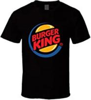 Burger King Logo T Shirt L red