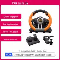 V3Pro 8PXN Game Steering Wheel for Mario Kart 8 Racing Simulator (Switch) black