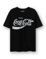 Coca cola short sleeved tshirt unisex black official merch 4XL white