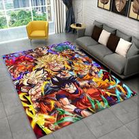 Karikatūrų D-Dragon Ball Anime žaidimo kilimas, kilimėlis žaidimų kambariui, miegamajam, svetainei, sofai, namų dekorui, vaikų kilimėlis, neslystantis grindų kilimėlis 80cm x 120cm