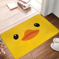 Cute Duck Rug  Soft Microfiber Material  Non-Slip Backing  Perfect for Kids Room Decor  Unique Gift Idea  Bright Yellow Design 40X60cm yellow