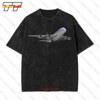 Air France Airbus A Aviation Airplane Vintage Oversized TShirt S M L Xl Xxl JM 2XL gray