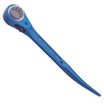 TOP Kogyo Compact Ratchet Wrench Bent Ratchet Thin for Scaffolding and Residential RC Japan (TOP) 17x21mm, Wrench, Socket, Construction, Tool, mėlyna