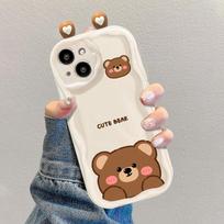 3D Cute Rabbit Bear Frog Cat Ear Case For Motorola Edge 50 Fusion Pro Ultra G84 G54 G60 G14 G53 G22 G35 G05 G52 G34 G75 G15 G30 Motorola G30 white