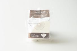 KI ORIGAMI Abaca Coffee Filters, 2-Cup Capacity, 100 Filters, Cone Shape, Made in Japan gray