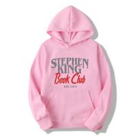 Stephen King Knygų Klubo džemperiai su paveikslėliais berniukams balti per dideli juokingi vyriški balti džemperiai L pink