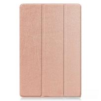 Tablet Case For Galaxy Tab S11 Ultra SM-X936B Tri-Fold Foldable Stand Protective Case For Tab S11 Ultra rožinio aukso spalvos
