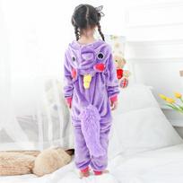 Vaikų Kigurumi Onesie Vienaragio pižama Vaikams Gyvūnų Animacinių filmų kostiumas Žieminis berniukas Mergaitei Licorne Kombinezonas 8T pink