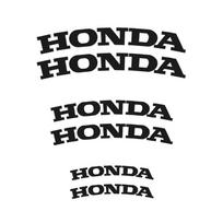 6 vnt./rinkinys Atsparūs karščiui suportų lipdukai Ratų dekoras Viniliniai lipdukai Honda Mugen Power Civic Accords CRV Hrv Jazz CBR VTEC VFR CN8 black