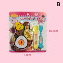 Food Feeding Little Rabbit Bento Food Platter Lunch Box Role Play Early Education Set Ornaments Models For Kids Girls Simulation gray