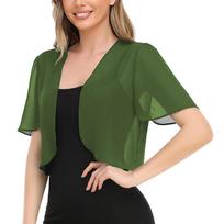 Moteriškos minkštos šifoninės skaros įvyniojimai vakarinei suknelei, vestuvinei kepurėlei Bolero XL beige