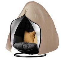 Waterproof Patio Hanging Egg Chair Cover Windproof Swing Egg Chair Cover Egg Chair Slipcover With Zipper and Adjustable Hem Cord 115X190CM gray
