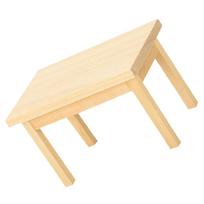 Mini lėlių namelis medinis stalas Namų dekoras Miniatiūriniai baldai Aksesuarai Miniatiūros beige