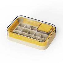 Frozen Ice Block Mold - Pressing Ice Tray for Making Ice Boxes. Home Food-grade Gadget. Refrigerator Ice Storage Box. Homemade Mold. geltona