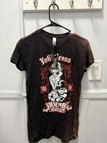 Vampire Knight Yuki Cross Shirt Womens Medium Black Graphic Anime Manga 2008 M white