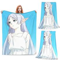 Sousou No Frieren Antklodė Minkšta Šilta Flanelinė Mesti Antklodė Patalynė Lovai Svetainei Iškylai Kelionei Namų Sofai 100x150cm gray