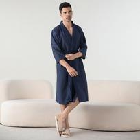 Vėsinantis Lengvas Chalatas Moterims Vyrams Pižama V formos iškirpte Minkštas Patogus Namų Chalatas Unisex XL